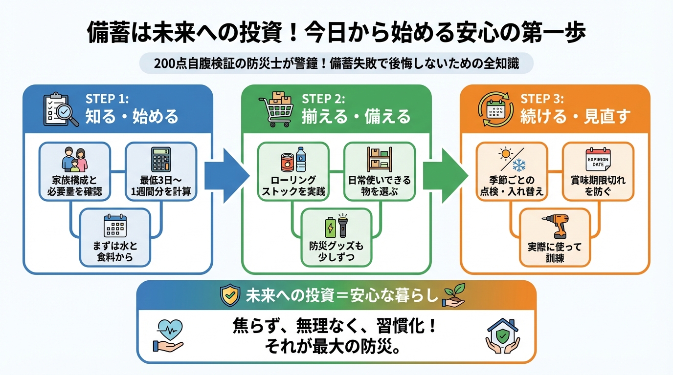 備蓄 備蓄は未来への投資！今日から始める安心の第一歩