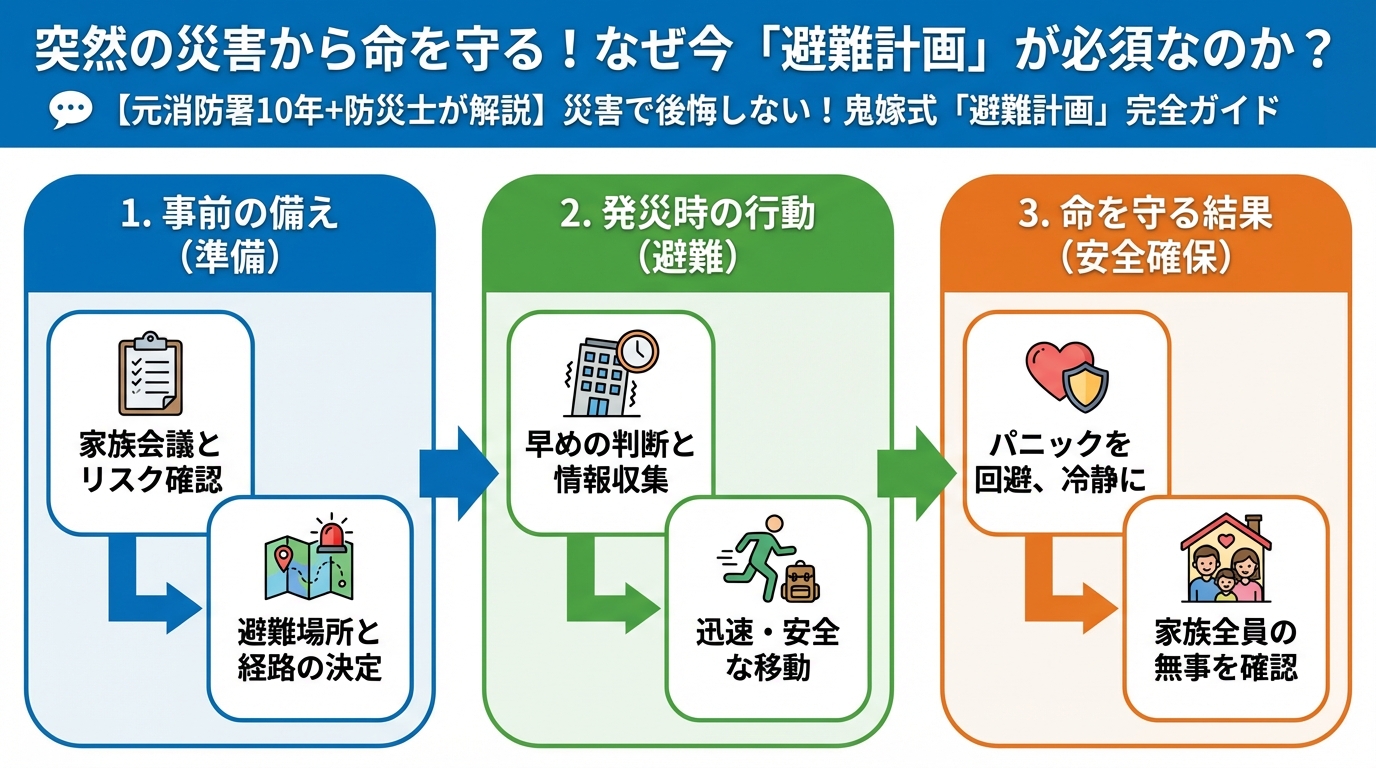 避難計画 突然の災害から命を守る！なぜ今「避難計画」が必須なのか？