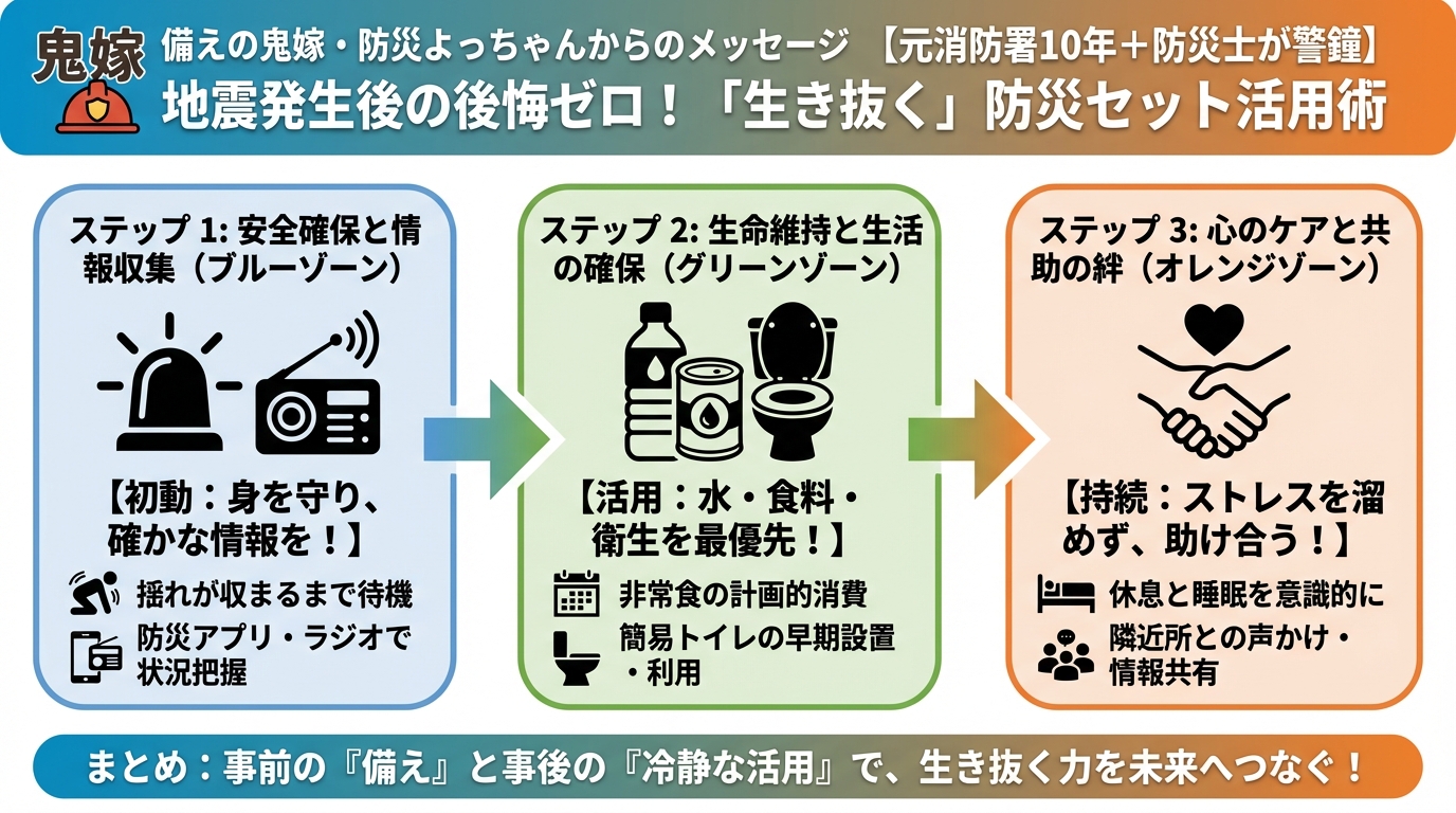 地震対策 備えの鬼嫁・防災よっちゃんからのメッセージ