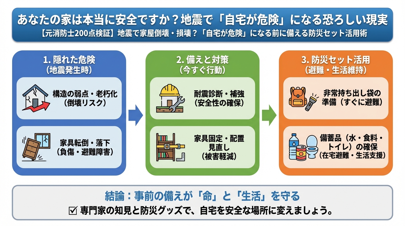 地震対策 あなたの家は本当に安全ですか？地震で「自宅が危険」になる恐ろしい現実