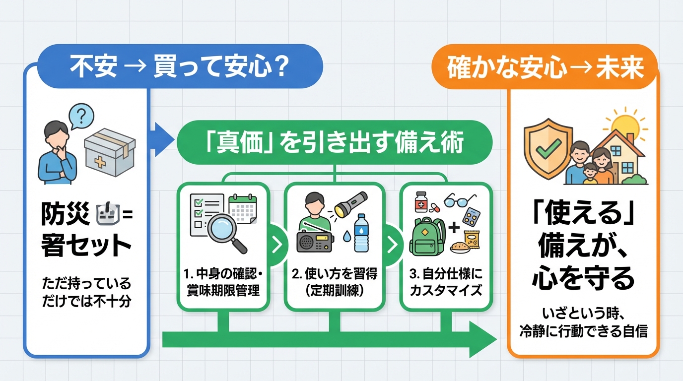防災グッズ あなたの不安が「確かな安心」に変わる未来