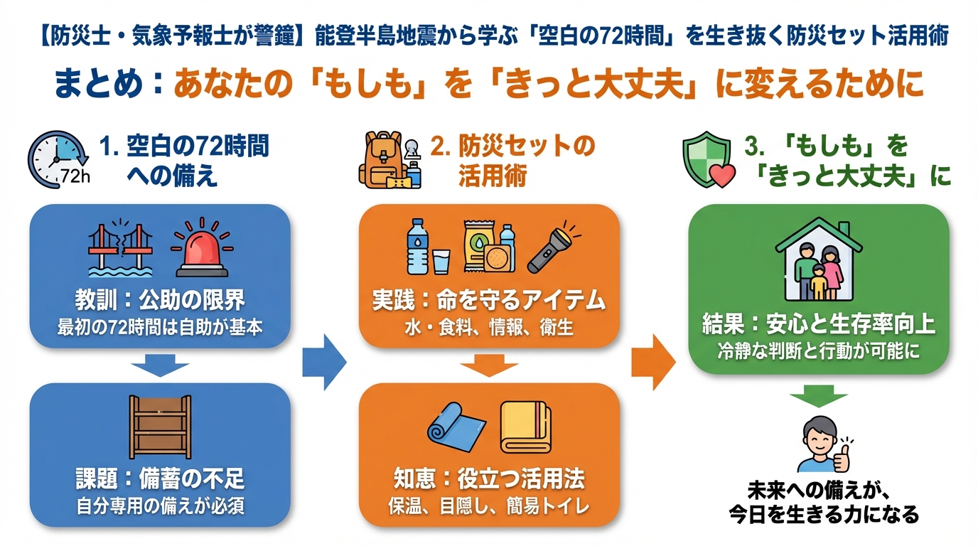 地震対策 まとめ：あなたの「もしも」を「きっと大丈夫」に変えるために