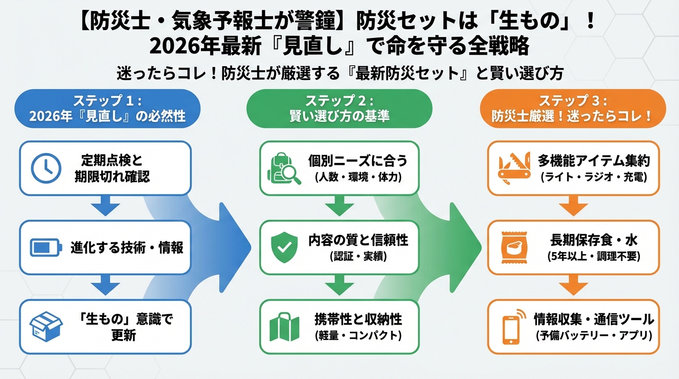 地震対策 迷ったらコレ！防災士が厳選する『最新防災セット』と賢い選び方