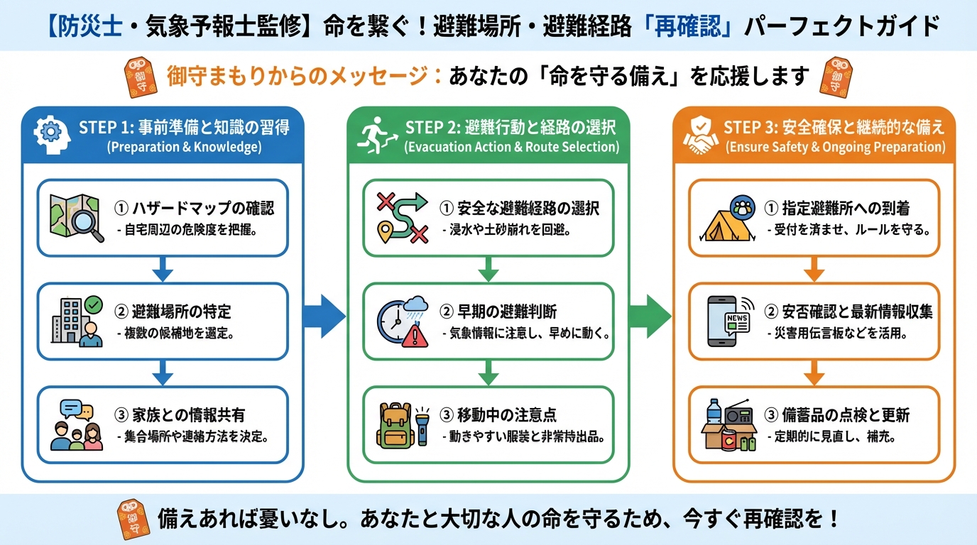 避難計画 御守まもりからのメッセージ：あなたの「命を守る備え」を応援します