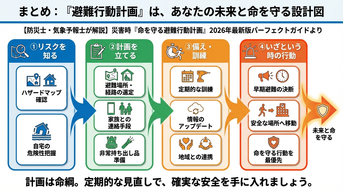 避難計画 まとめ：『避難行動計画』は、あなたの未来と命を守る設計図