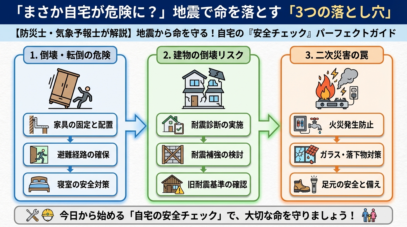 地震対策 「まさか自宅が危険に？」地震で命を落とす「3つの落とし穴」