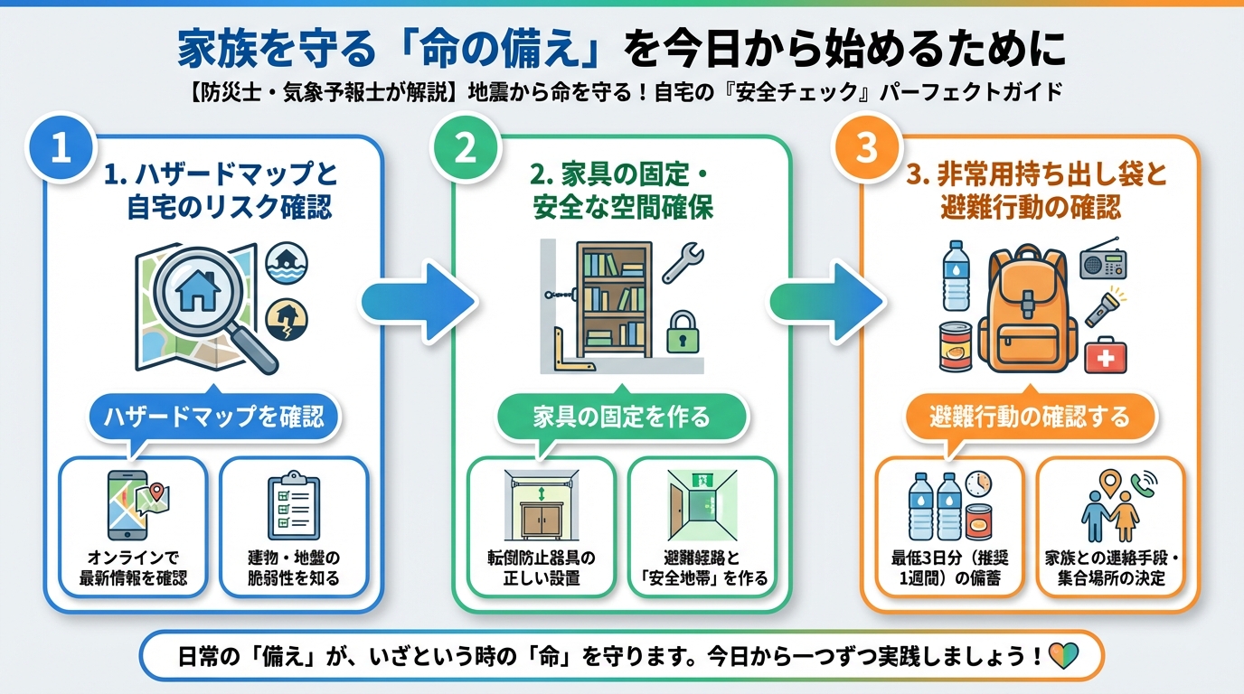 地震対策 家族を守る「命の備え」を今日から始めるために