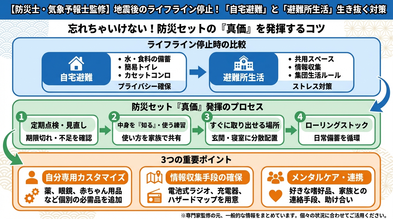 地震対策 忘れちゃいけない！防災セットの『真価』を発揮するコツ
