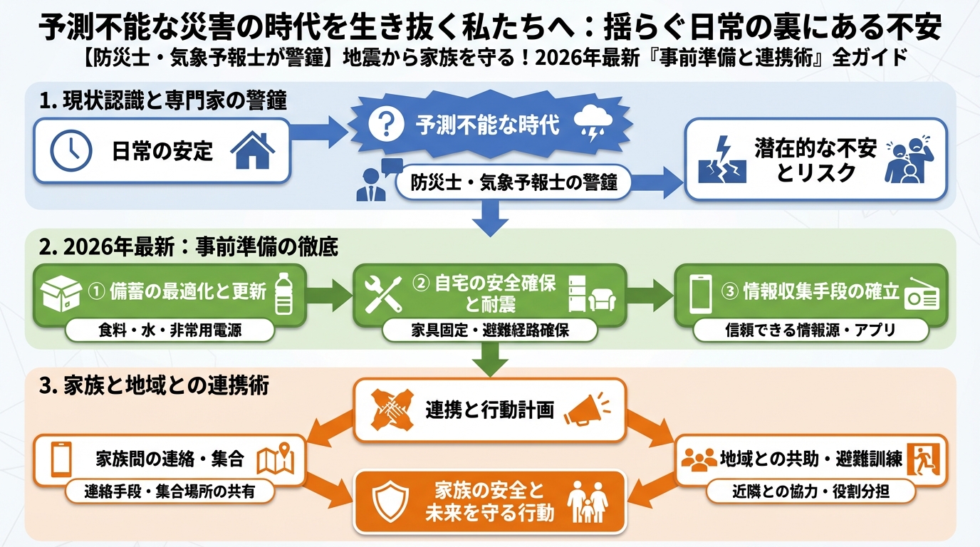 地震対策 予測不能な災害の時代を生き抜く私たちへ：揺らぐ日常の裏にある不安