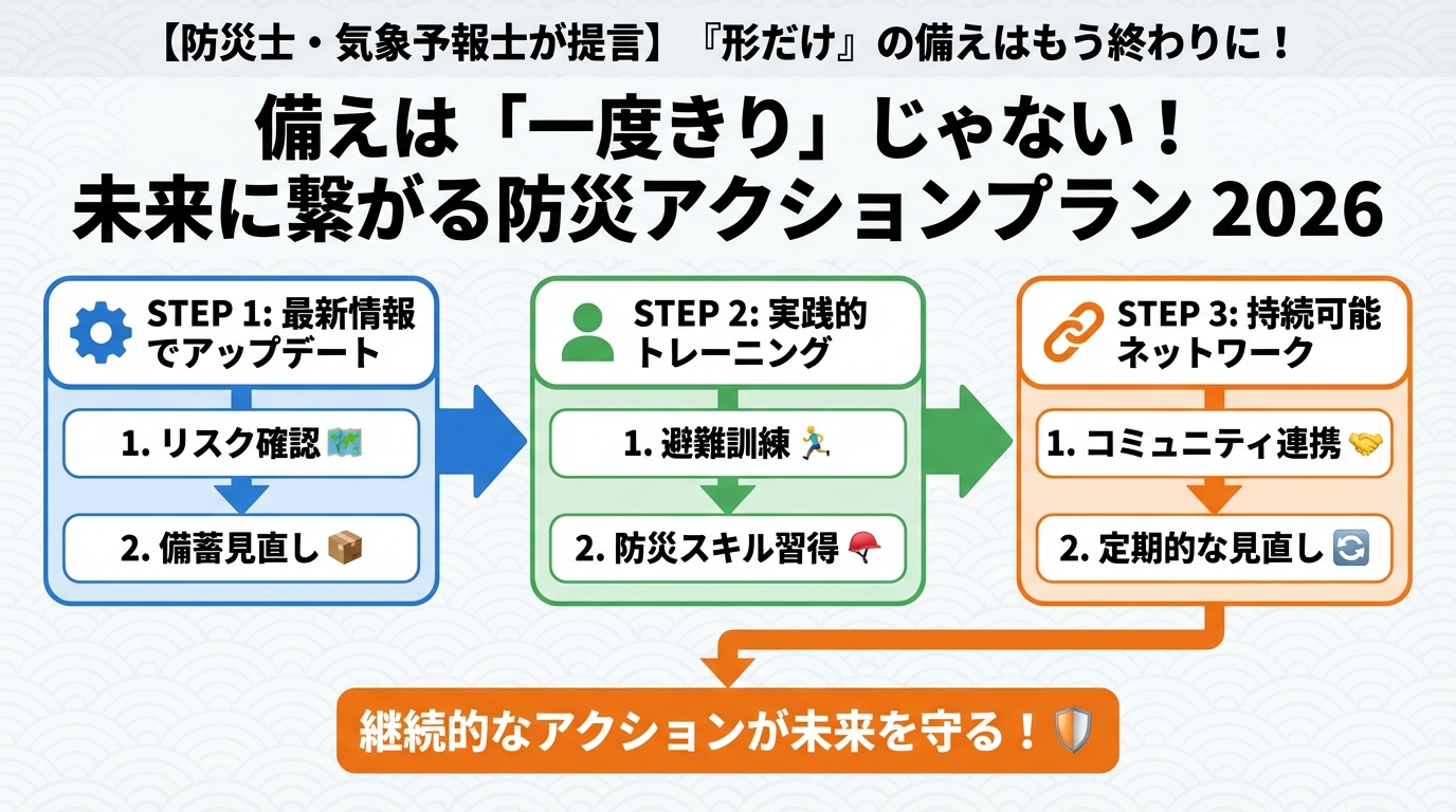 備蓄 備えは「一度きり」じゃない！未来に繋がる防災アクションプラン