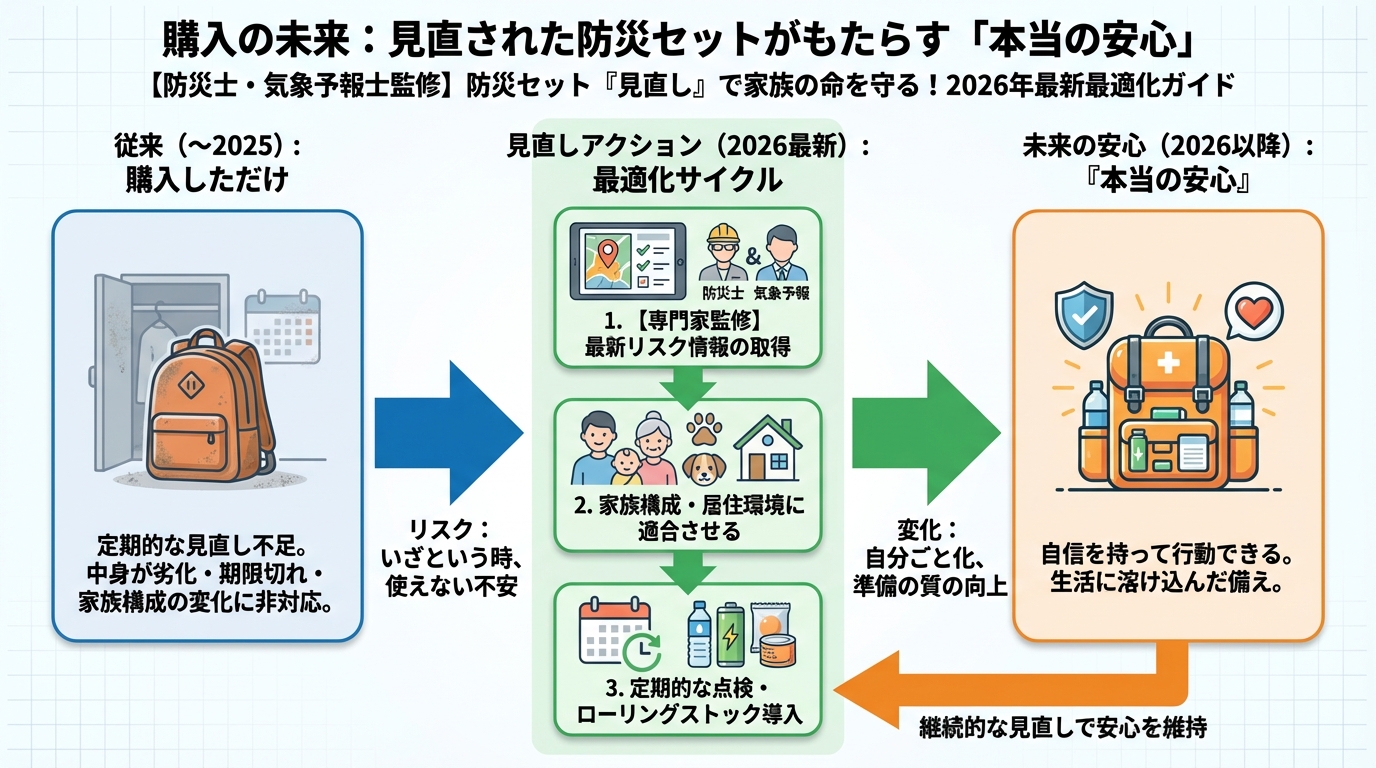 地震対策 購入の未来：見直された防災セットがもたらす「本当の安心」