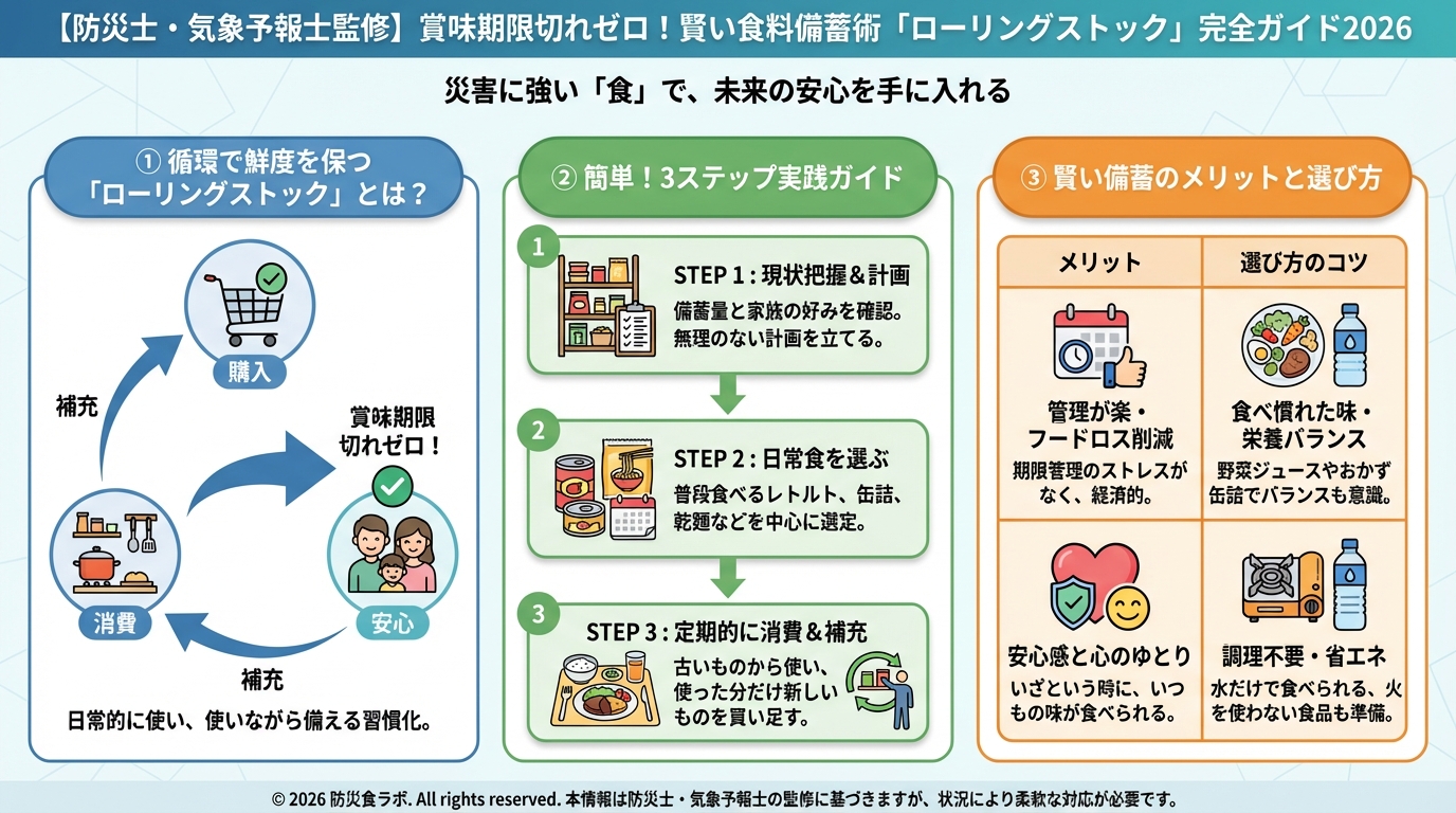 備蓄 災害に強い「食」で、未来の安心を手に入れる