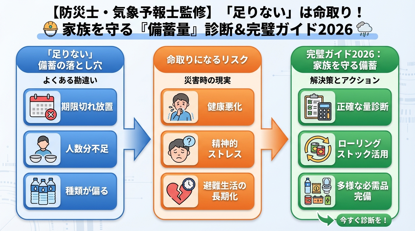 備蓄 災害から生き抜く！「足りない」備蓄の落とし穴