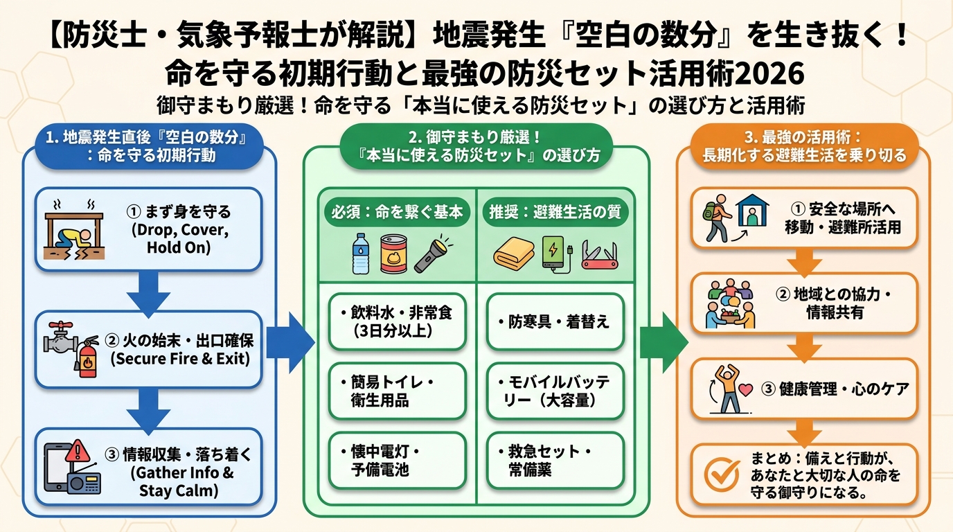 地震対策 御守まもり厳選！命を守る「本当に使える防災セット」の選び方と活用術