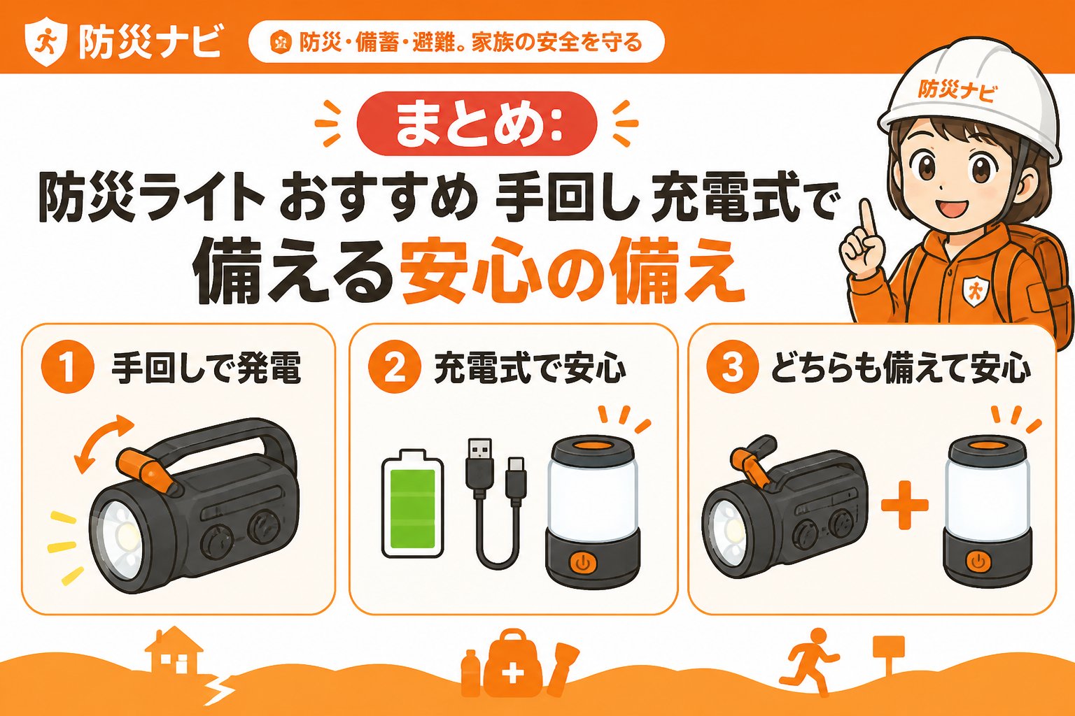 防災グッズ まとめ: 防災ライト おすすめ 手回し 充電式で備える安心の備え