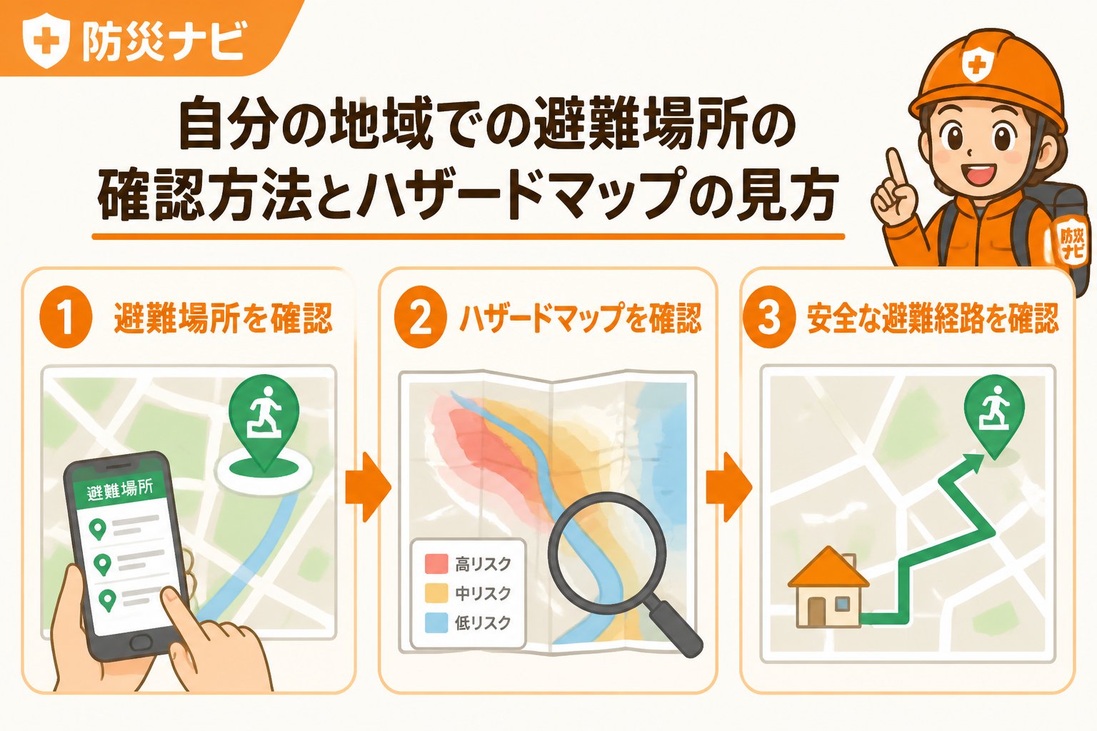 避難計画 自分の地域での避難場所の確認方法とハザードマップの見方