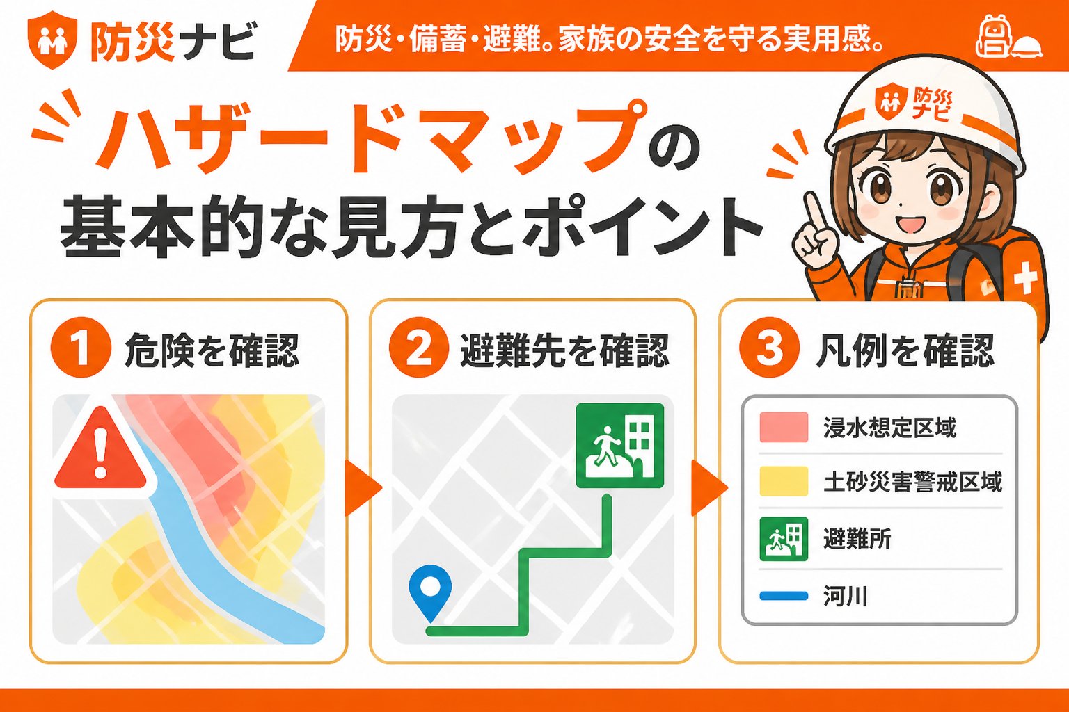 避難計画 ハザードマップの基本的な見方とポイント