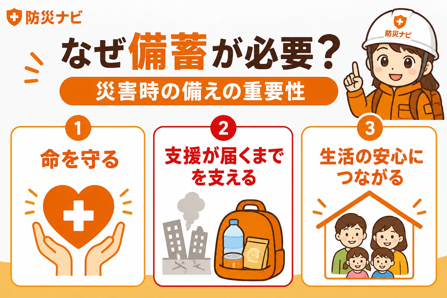 備蓄 なぜ備蓄が必要？災害時の備えの重要性