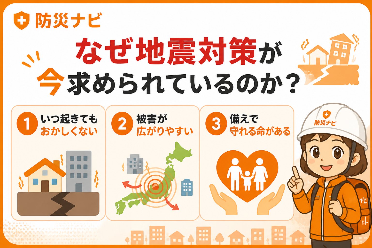地震対策 なぜ地震対策が今求められているのか？最新の地震リスクを知る