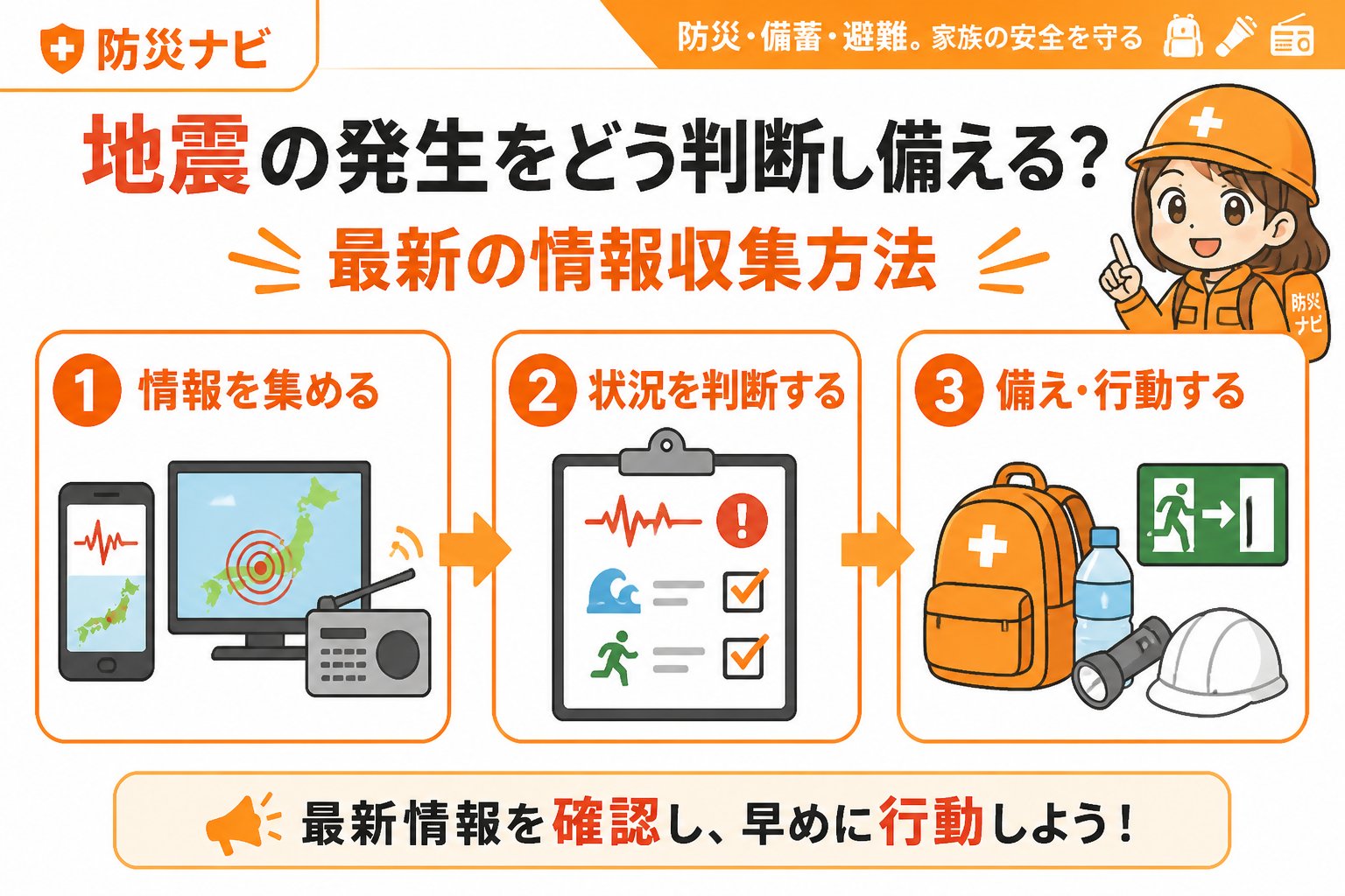 地震対策 地震の発生をどう判断し備える？最新の情報収集方法
