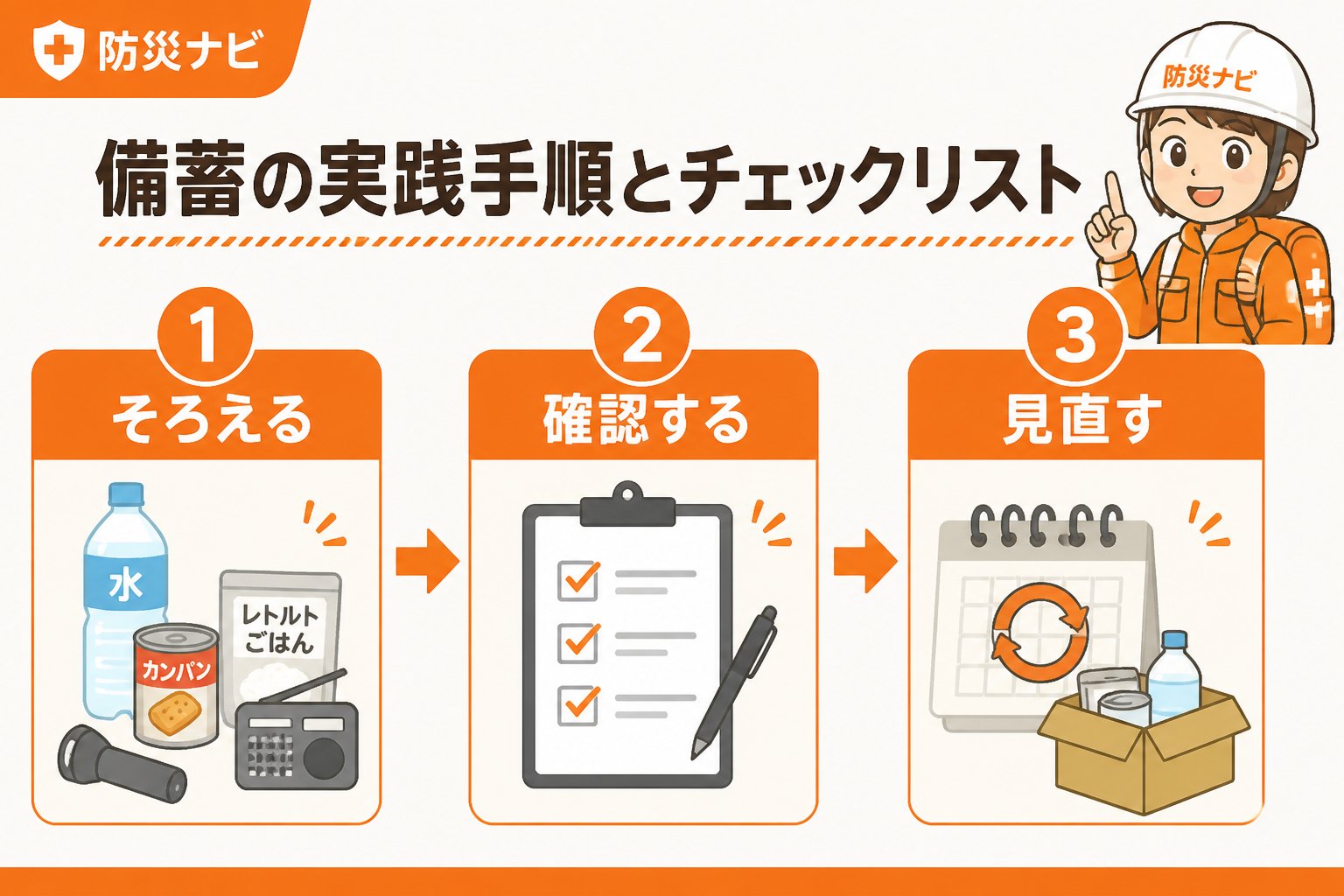 備蓄 備蓄の実践手順とチェックリスト