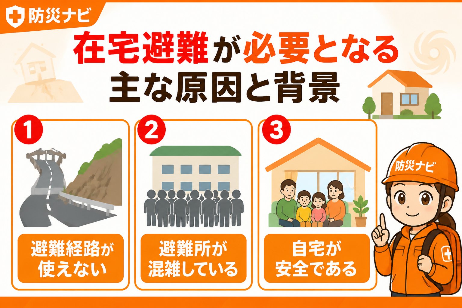 避難計画 在宅避難が必要となる主な原因と背景