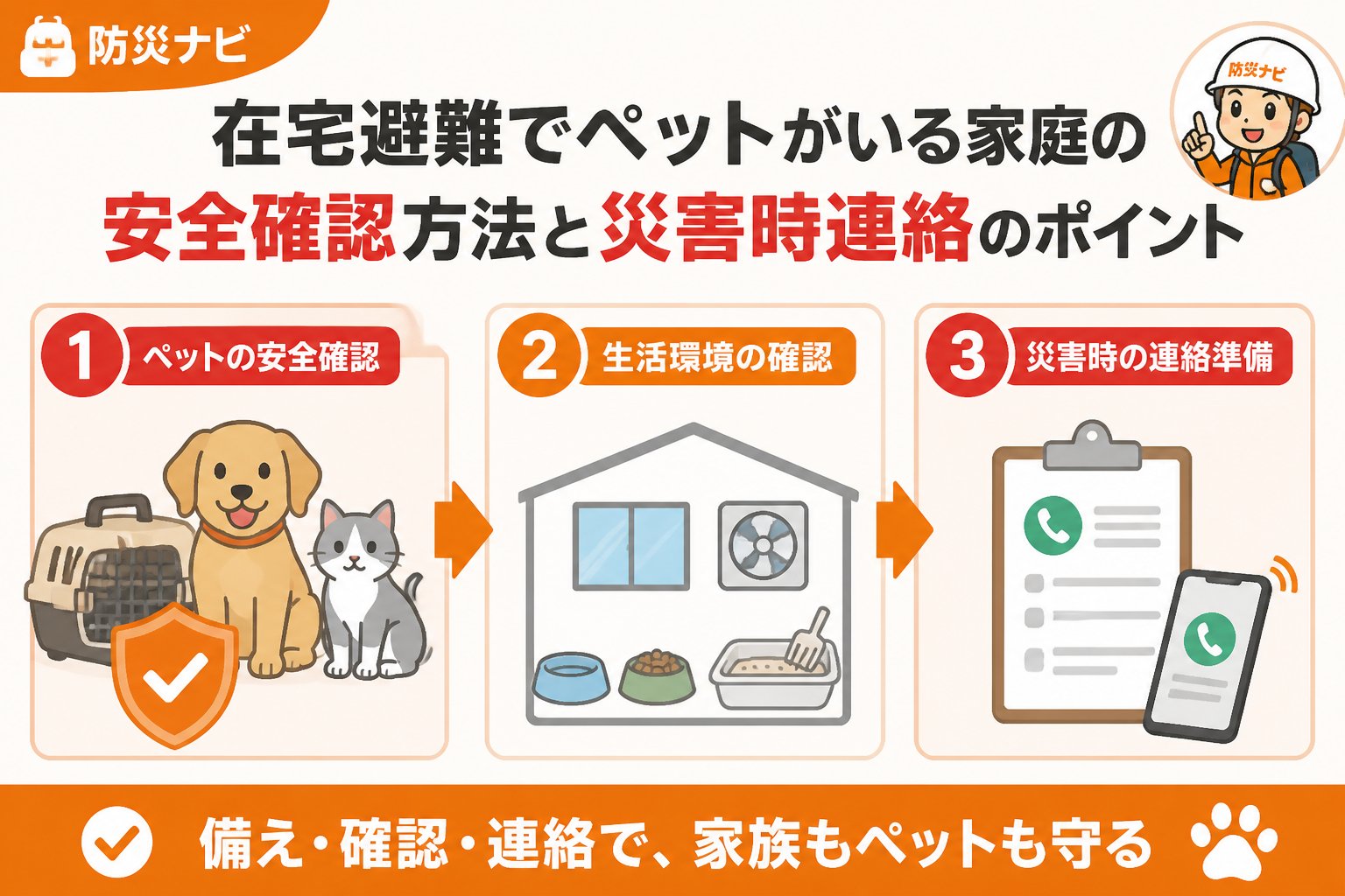 避難計画 ペットがいる家庭における在宅避難の必要性と課題