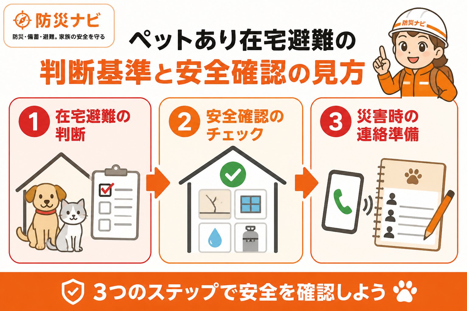 避難計画 ペットあり在宅避難の判断基準と安全確認の見方