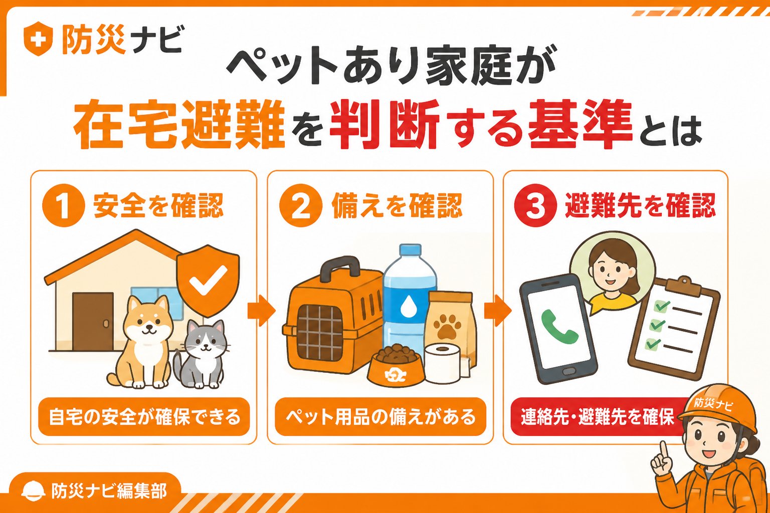 避難計画 ペットあり家庭が在宅避難を判断する基準とは