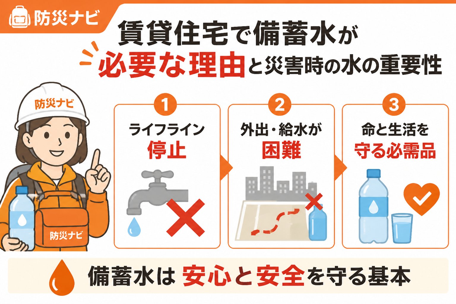 備蓄 賃貸住宅で備蓄水が必要な理由と災害時の水の重要性