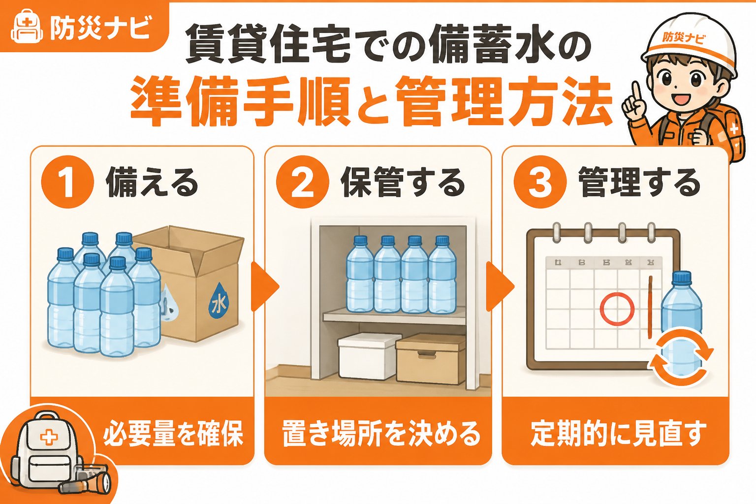 備蓄 賃貸住宅での備蓄水の準備手順と管理方法