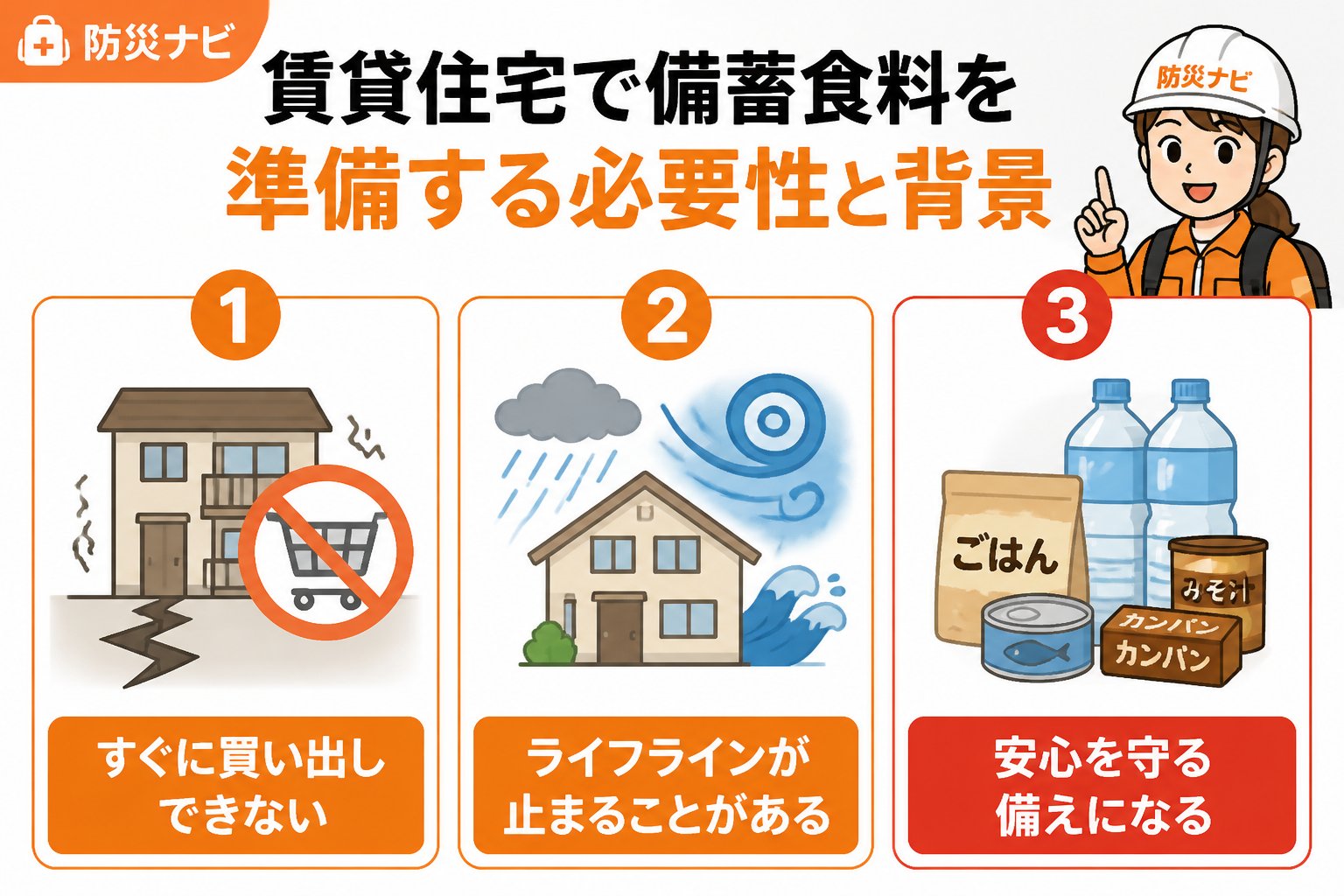 備蓄 賃貸住宅で備蓄食料を準備する必要性と背景
