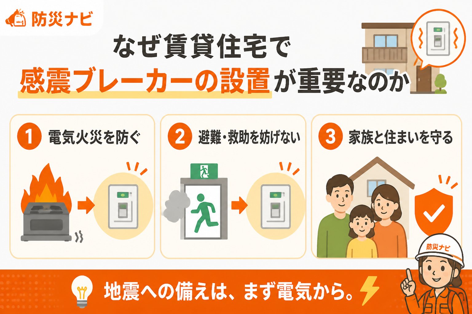 地震対策 なぜ賃貸住宅で感震ブレーカーの設置が重要なのか