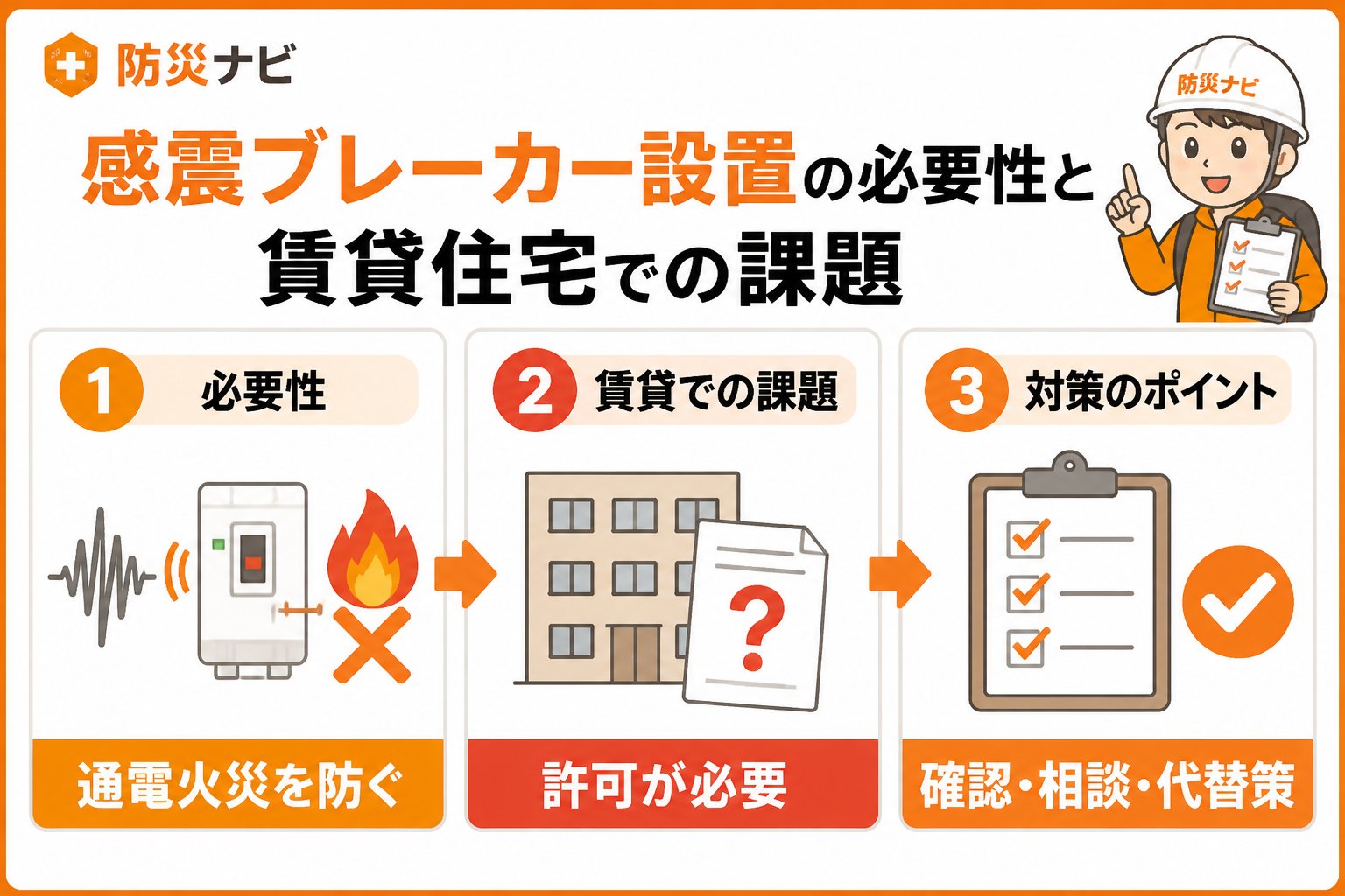 地震対策 感震ブレーカー設置の必要性と賃貸住宅での課題