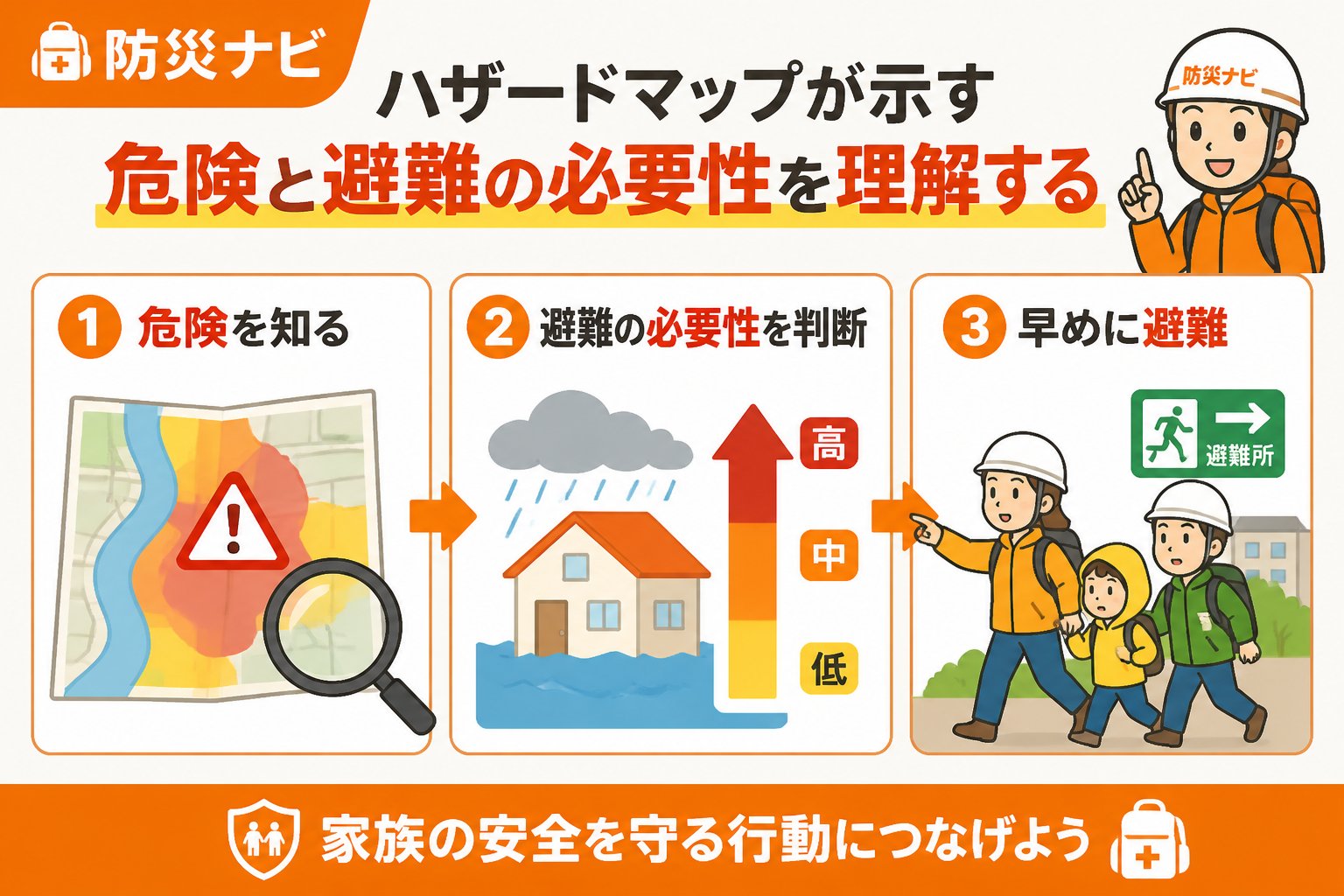 避難計画 ハザードマップが示す危険と避難の必要性を理解する