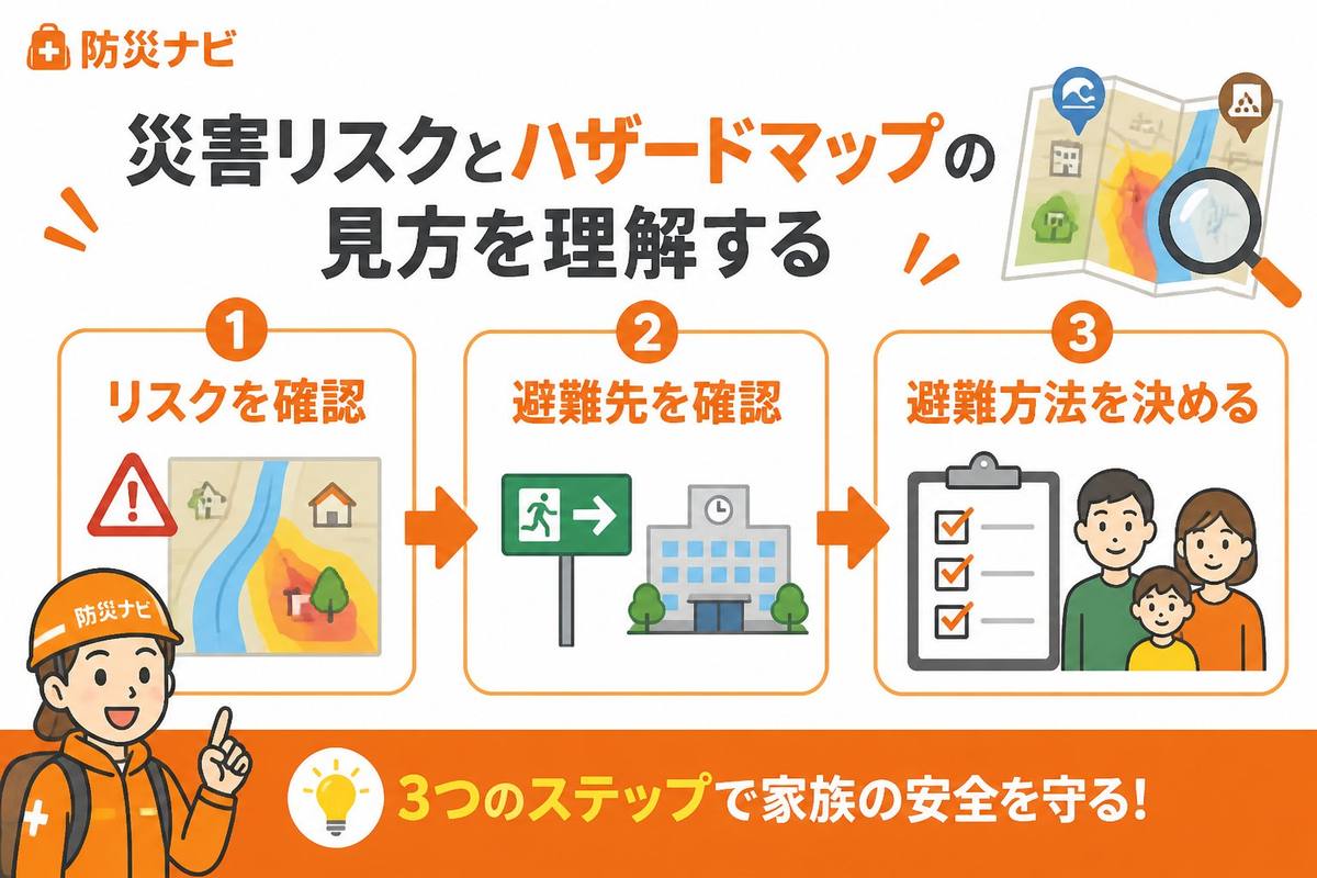 避難計画 災害リスクとハザードマップの見方を理解する
