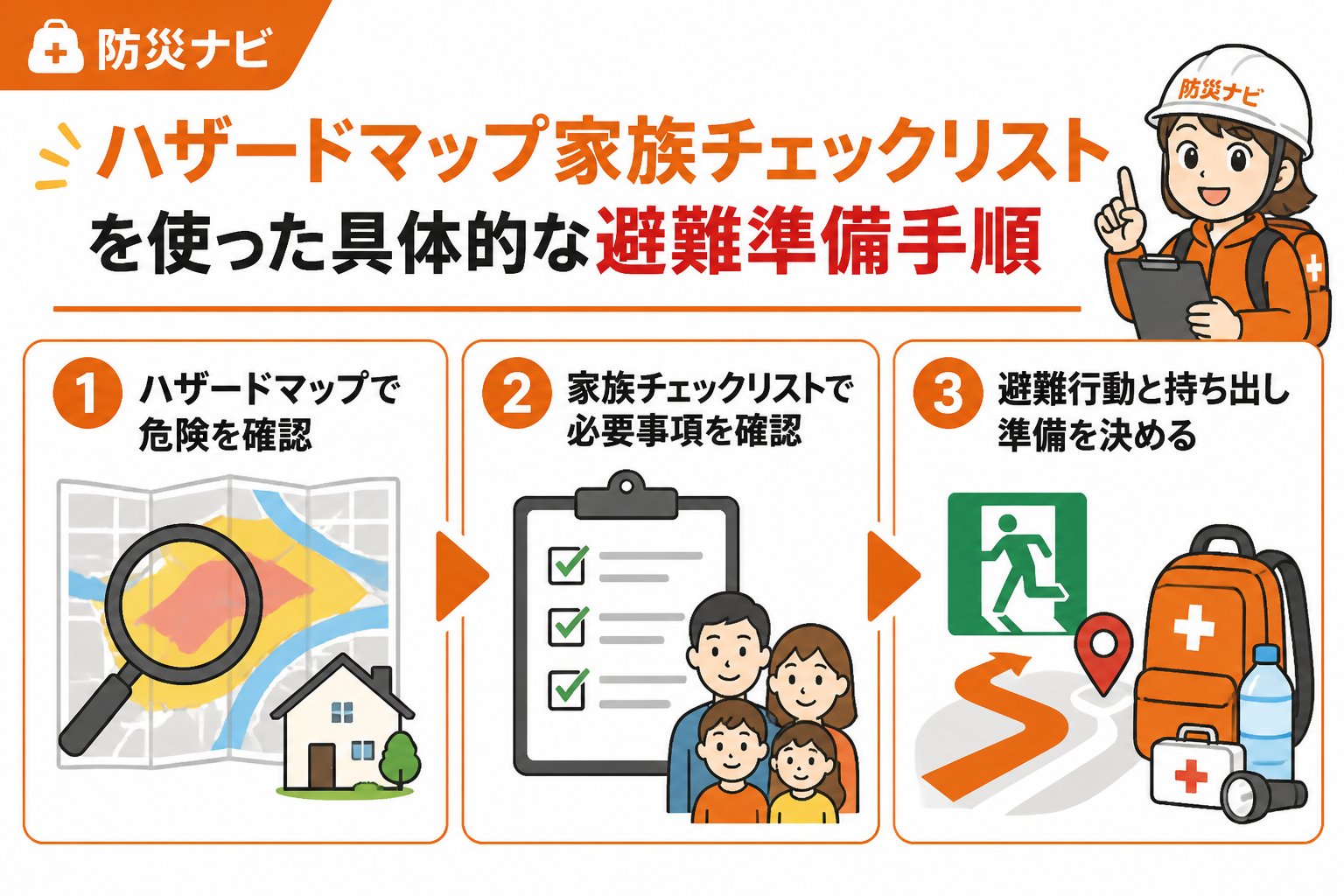 避難計画 ハザードマップ家族チェックリストを使った具体的な避難準備手順