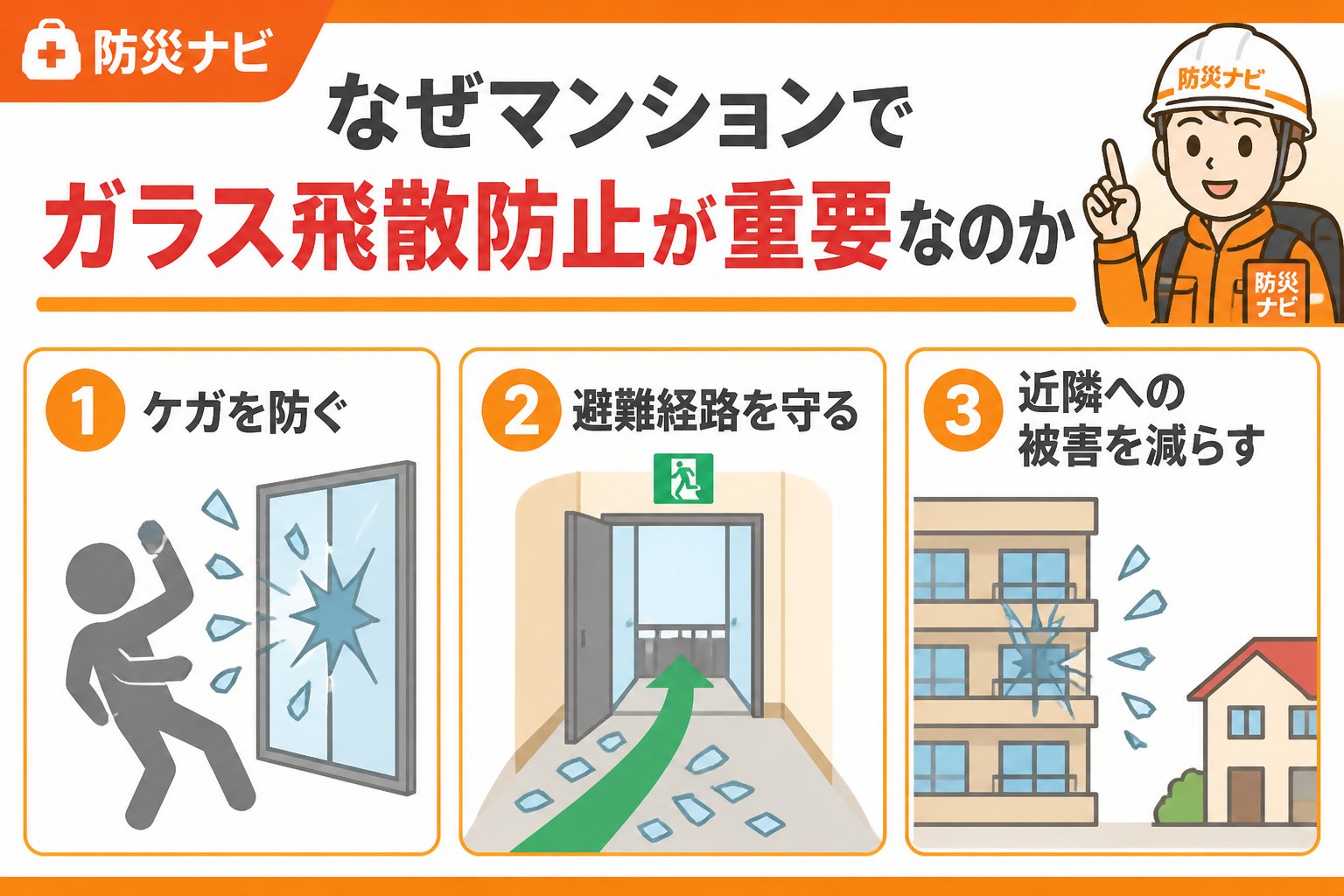 地震対策 なぜマンションでガラス飛散防止が重要なのか