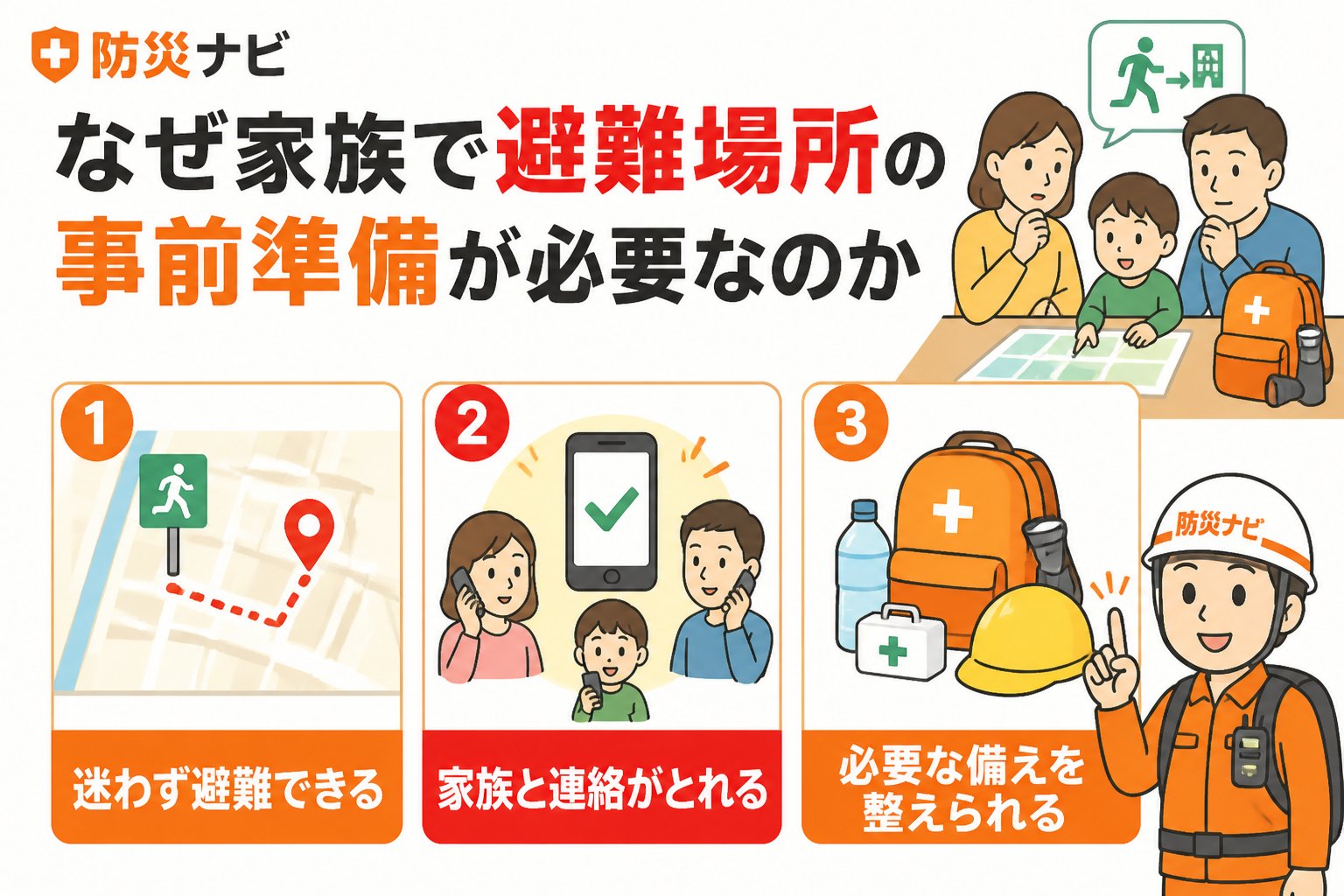 避難計画 なぜ家族で避難場所の事前準備が必要なのか