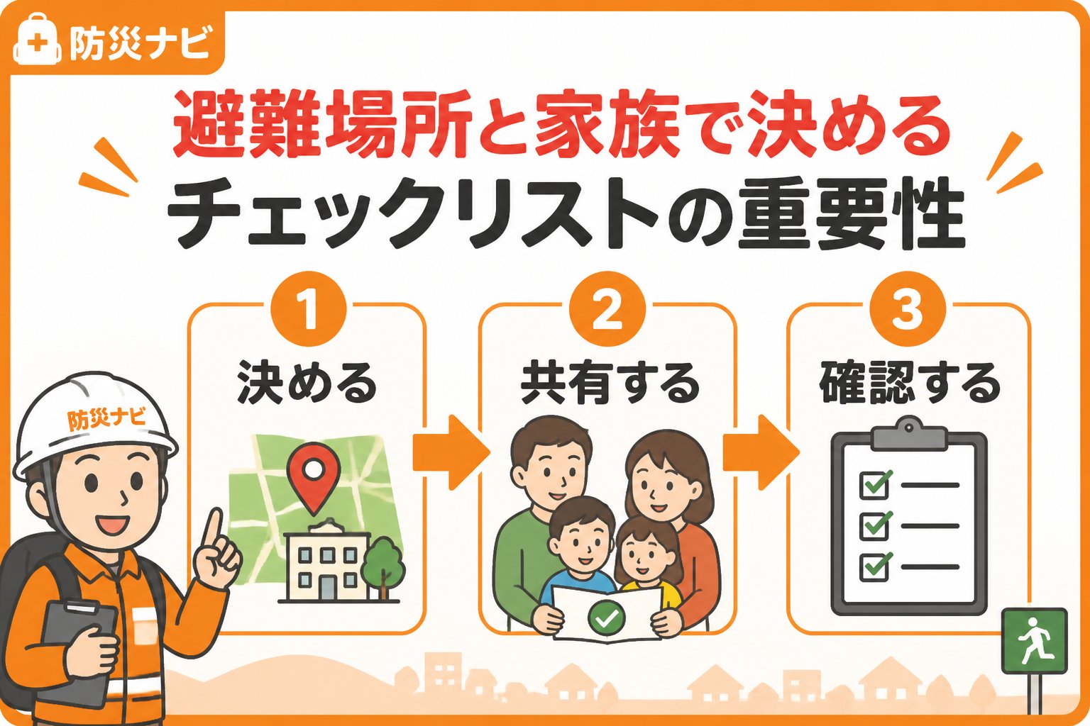 避難計画 避難場所と家族で決めるチェックリストの重要性