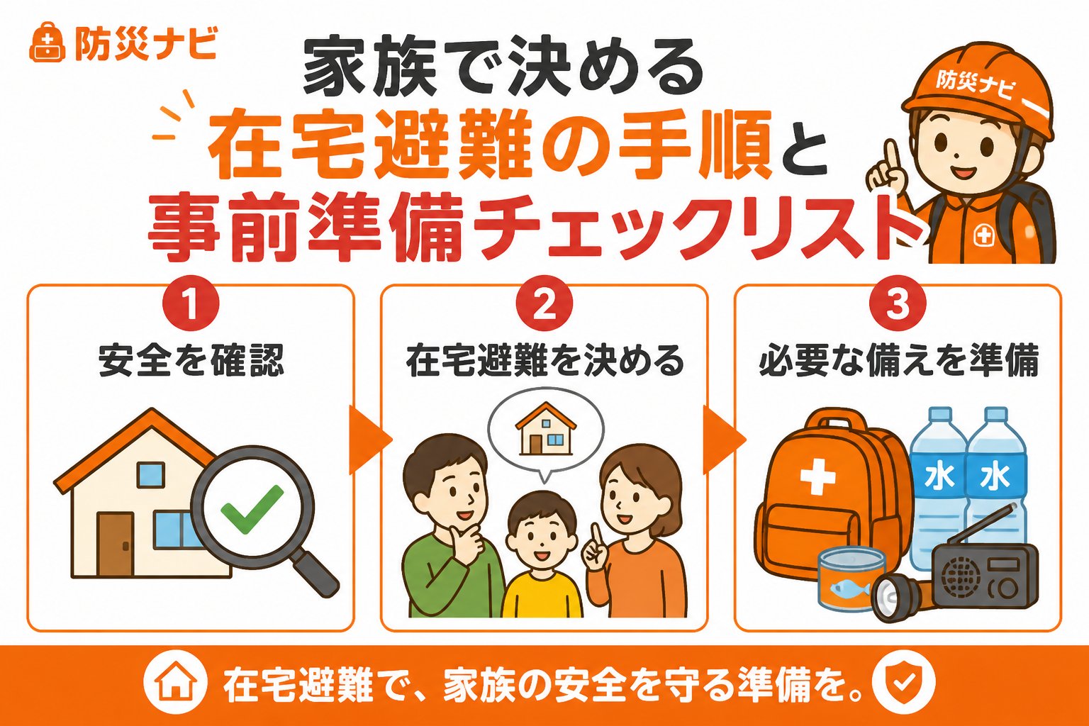 避難計画 家族で決める在宅避難の手順と事前準備チェックリスト
