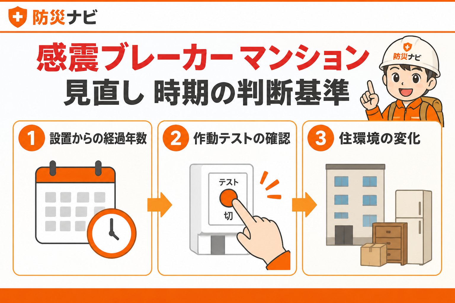 地震対策 感震ブレーカー マンション 見直し 時期の判断基準