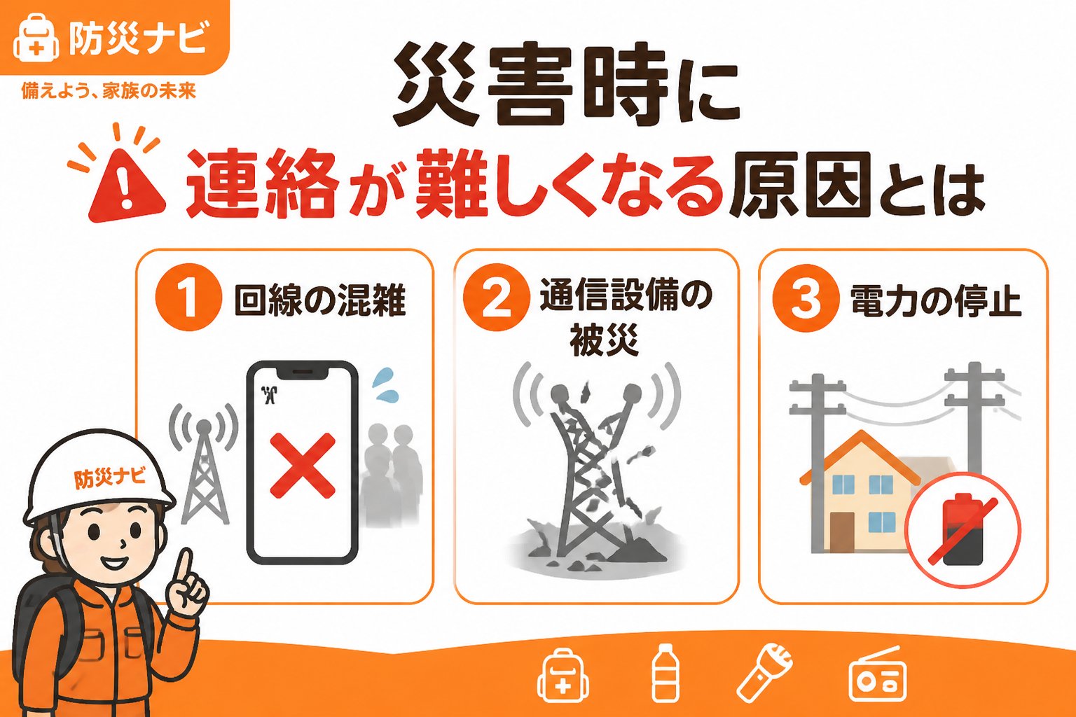 避難計画 災害時に連絡が難しくなる原因とは